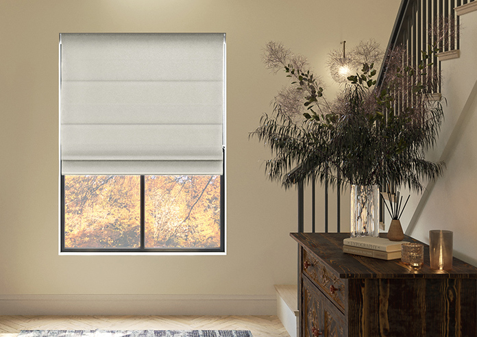 Knutsford, Toasted Grey - Motorised Roman Blind - Image 3